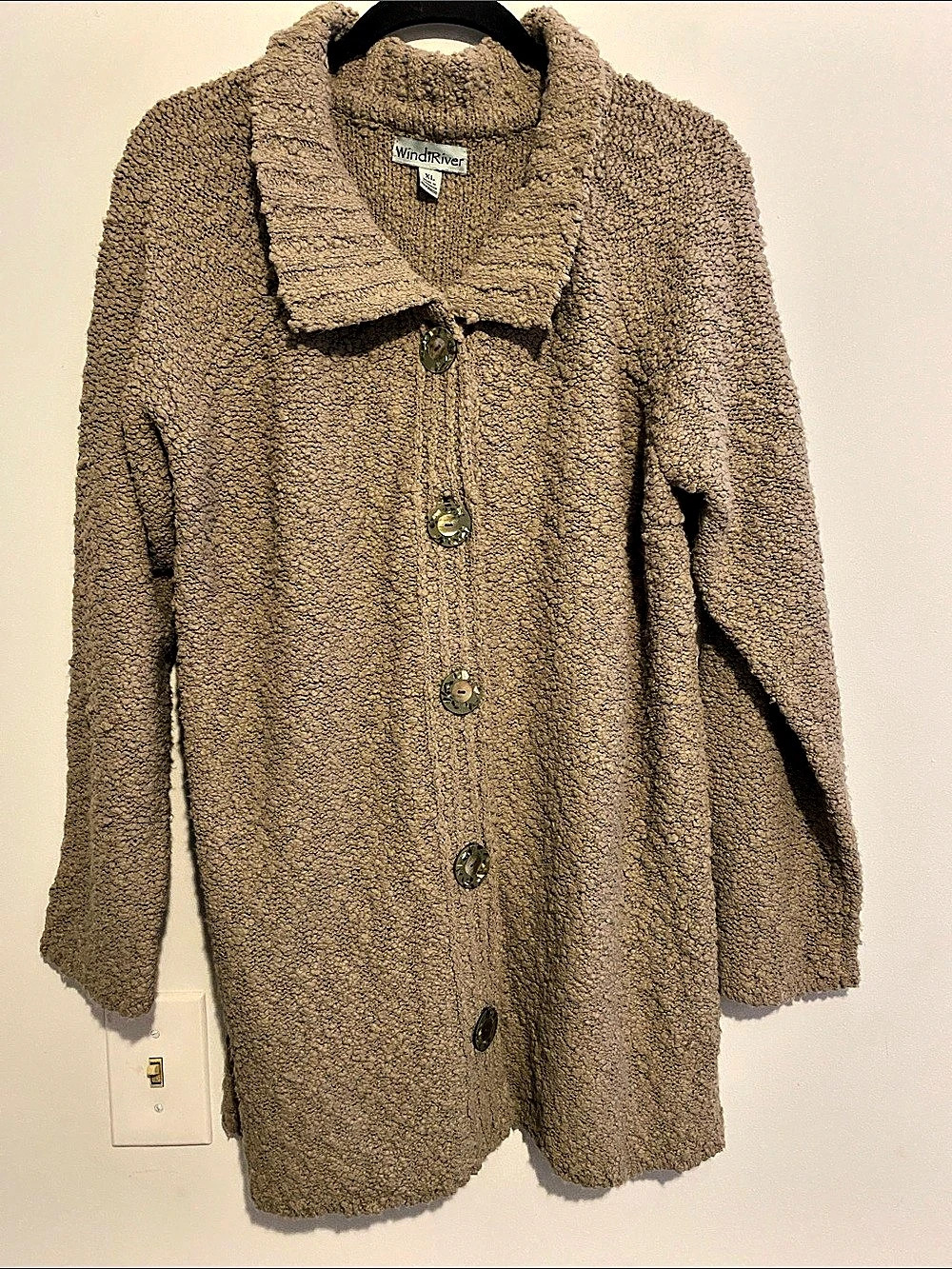 WindRiver Teddy Coat in Brown Size XL Like New